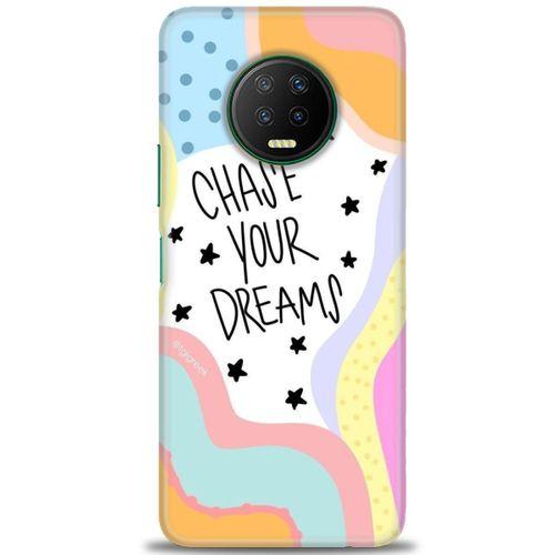 Infinix Note 7 Kılıf HD Baskılı Kılıf - Chase Your Dreams + Tam Ekran Koruyucu