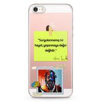 Apple iPhone SE Kılıf Caps Sokrates Hayat Arka Kapak Koruma Desenli Full Koruyucu