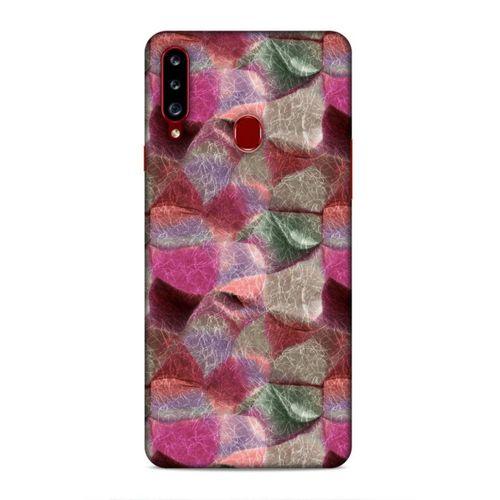 Samsung Galaxy A20s Uyumlu Kılıf Romans (30) Silicone Case Pembe Yeşil