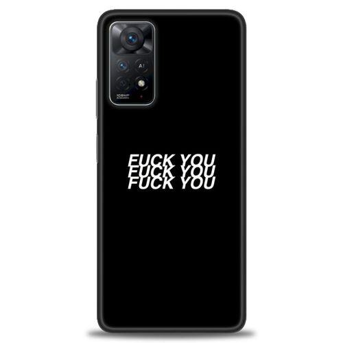 Xiaomi Redmi Note 11 Pro Kılıf HD Baskılı Kılıf - You You You + Tam Ekran Koruyucu