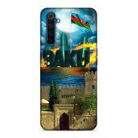Realme 6 Uyumlu Kılıf Azarbaijan (50) Shockproof Kılıf Bakü Simgeler