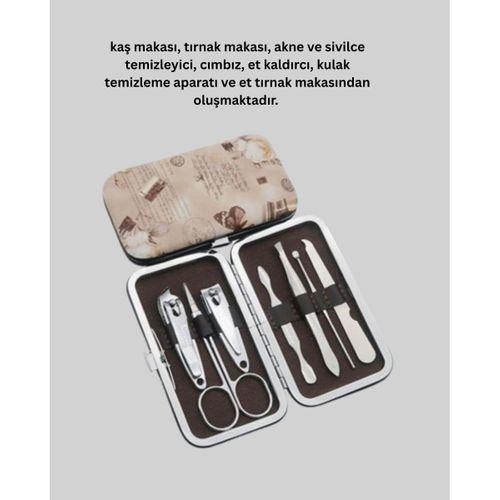 Dayanıklı Çelik Aletlerden Oluşan Kişisel Bakım Seti