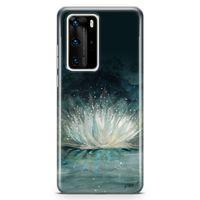 Huawei P40 Pro Kılıf Nilüfer Arka Kapak Koruma Desenli Full Koruyucu