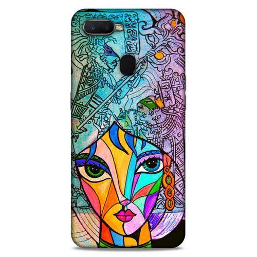 Lopard Oppo Ax7 Uyumlu Kılıf Sürreal Yüzler ♀ (48) Bumper Kılıf Desenli
