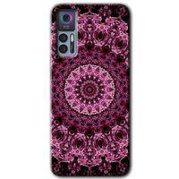TCL 30 Kılıf HD Desen Baskılı Arka Kapak - Mandala Patterns Kaleidoscope