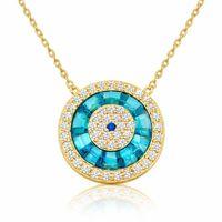 Gümüş Gold Camgöz Nazar Bayan Kolye