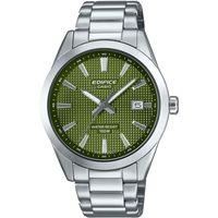 Casio EFV-160D-3AVDF Edifice Quartz Çelik Gri Yeşil Kadran 10 ATM 40 mm Erkek Kol Saati