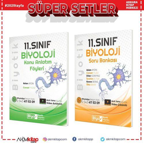 Biyotik 11.Sınıf Biyoloji Konu Anlatım Föyü ve Soru Bankası Seti 2 Kitap