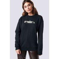 2000s Baskılı Siyah Kadın Sweashirt