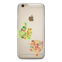 Apple iPhone 6 6s Kılıf Sağlıklı Sağlıksız Arka Kapak Koruma Desenli Full Koruyucu