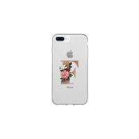 iPhone 8 Plus F Harfi Desenli Şeffaf Telefon Kılıfı