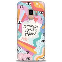 Samsung Galaxy S9 Kılıf HD Baskılı Kılıf - Manifest Your Vision + Tam Ekran Koruyucu