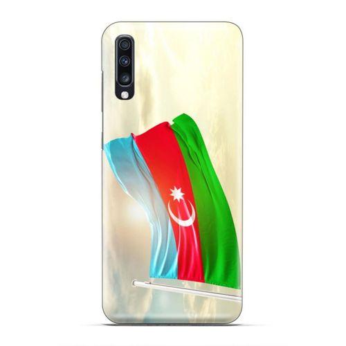 General Mobile GM 20 Uyumlu Kılıf Azarbaijan (7) Telefon Kılıfı Gökyüzü Bayrak