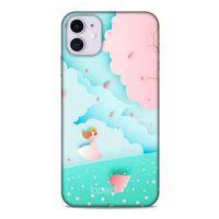 Apple Iphone 11 Kılıf Pastel Renkler (45) Liquid Air Kılıf Mavi Toz Pembe