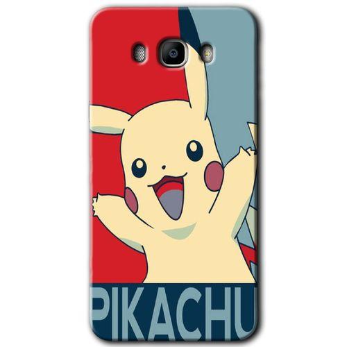 Potkal Hediye Fabrikası Samsung Galaxy J7 2016 Kılıf HD Desen Baskılı Arka Kapak - Pikaçhu