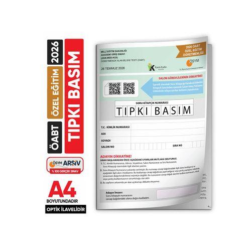 2026 MEB-AGS ÖABT Özel Eğitim Öğretmenliği ÖSYM Tıpkı Basım Kitapçığı Türkiye Geneli Deneme