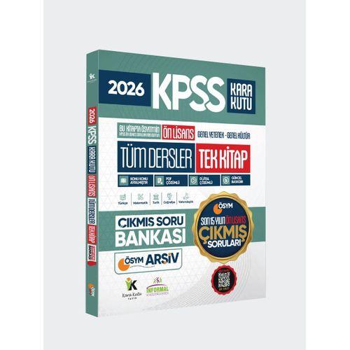 2026 FULLÖnLisans KPSS ÖSYM Tüm Dersler Tek Kitap Soru Bankası Son 15Yıl Çözümlü(Sadece Ön Lisans)