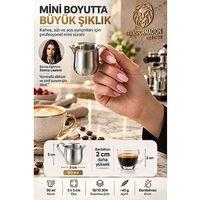 90 ml 5x5 cm Mini Sütlük Espresso Pitcher Sosluk Sürahisi 18/10 304 Paslanmaz Çelik 723666