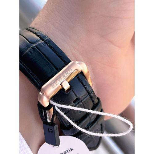 Reward Otomatik Deri Kordon 5 Atm Suya Dayanıklı Erkek Kol Saati VS.BLKT.0615