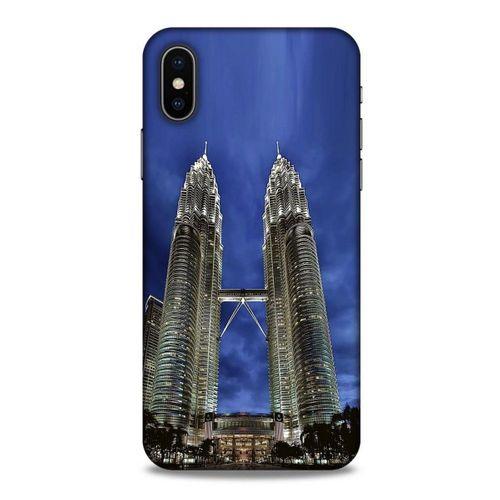 Apple iPhone XS Kılıf Dünya Mimarisi (20) Koruyucu Kılıf Petronas Kuleleri Malezya