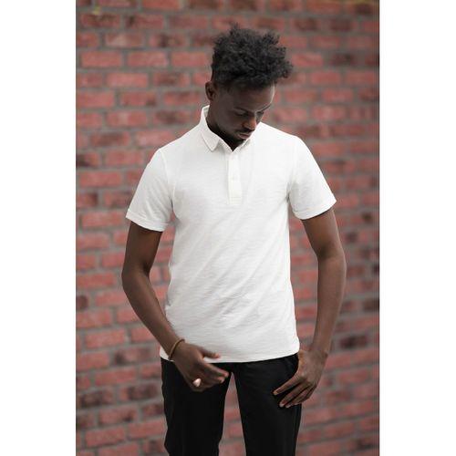 Advante Regular Fit Likralı Kendinden Desenli Polo Yaka T-shirt