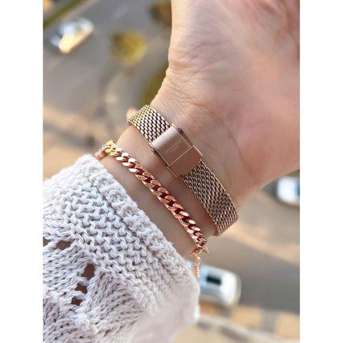 Lee Cooper Küçük Kasa Vintage Hasır Kordon 2 Yıl Garantili 3 Atm Kadın Kol Saati+Bileklik 082207.460