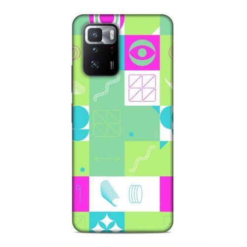 Xiaomi Poco X3 GT Uyumlu Kılıf Insomnia (30) Silicone Case Pembe Yeşil