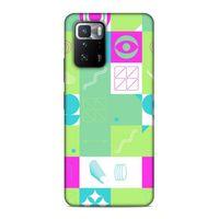 Xiaomi Poco X3 GT Uyumlu Kılıf Insomnia (30) Silicone Case Pembe Yeşil