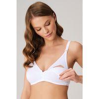 Pamuklu Balensiz Lohusa Önden Açılan Beyaz Emzirme Sütyeni