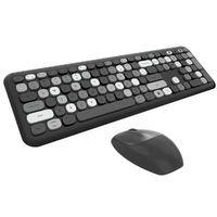Mofii No666 Siyah Gri Klavye Mouse Set