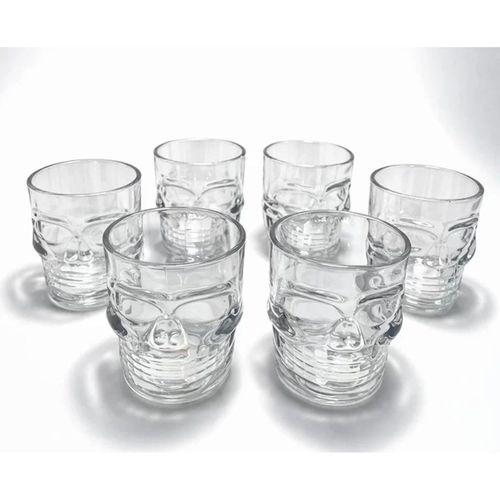 6'lı Kurukafa Cam Shot Bardağı Alk5117