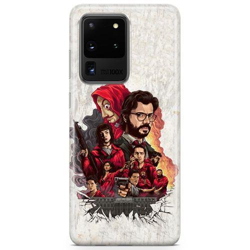 Samsung Galaxy S20 Ultra Kılıf La Casa De Papel Arka Kapak Koruma Desenli Full Koruyucu