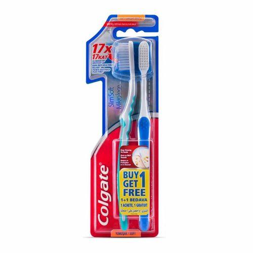 Colgate Mikro İnce Siyah 1+1 Diş Fırçası Soft
