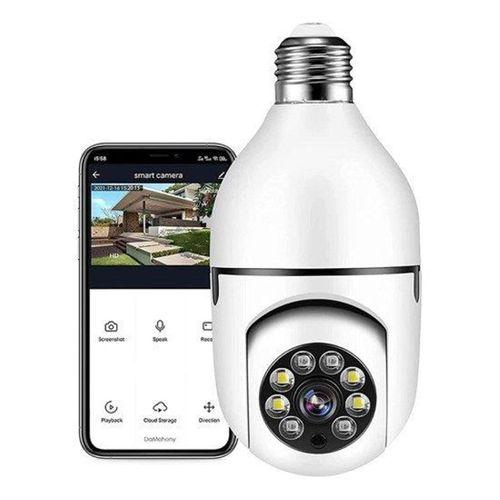 Sepetinegelsin WiFi 360 Panoramik Ampul Kamera Gece Görüş Ses Akıllı Hareket Algılayıcı