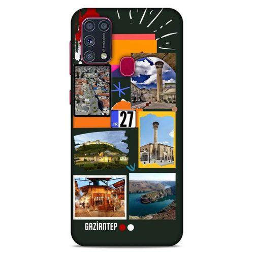 Lopard Samsung Galaxy M31 Uyumlu Kılıf Şehirli ※ (27) Gaziantep Tasarımlı Kılıf