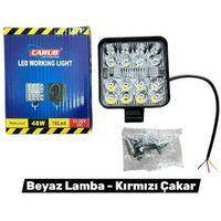 Mini lamba 10-30V Beyaz-Kırmızı Çakarlı