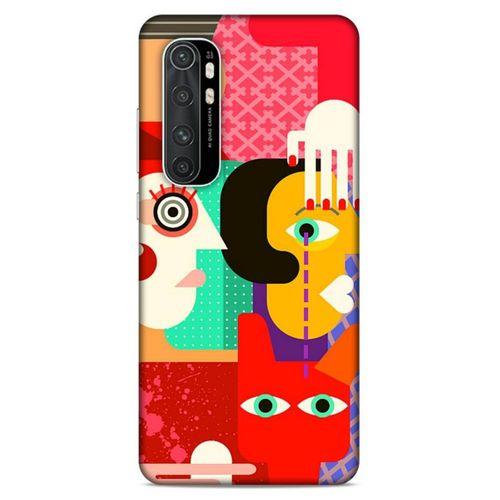 Lopard Xiaomi Mi Note 10 Lite Uyumlu Kılıf Soyut Sanat (15) Baskılı Antişok Kılıf