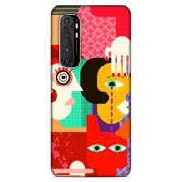 Lopard Xiaomi Mi Note 10 Lite Uyumlu Kılıf Soyut Sanat (15) Baskılı Antişok Kılıf