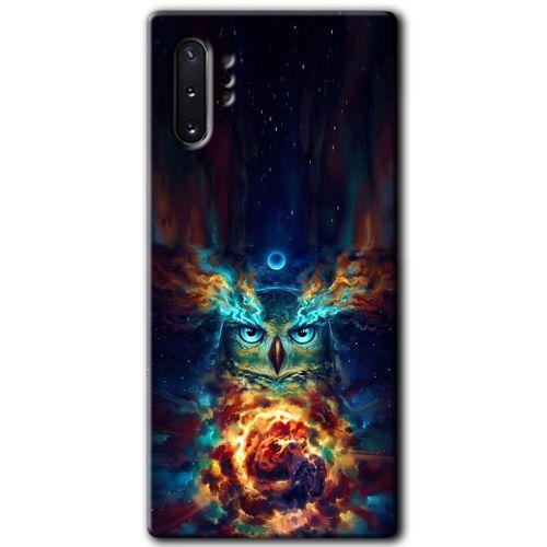 Galaxy Note 10 Plus Kılıf HD Desen Baskılı Arka Kapak - Ballı Baykuş