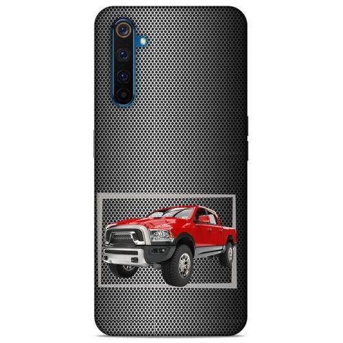 Lopard Oppo Realme 6 Uyumlu Kılıf PickUpX (15) Antişok Kılıf Kırmızı Siyah
