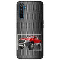 Lopard Oppo Realme 6 Uyumlu Kılıf PickUpX (15) Antişok Kılıf Kırmızı Siyah