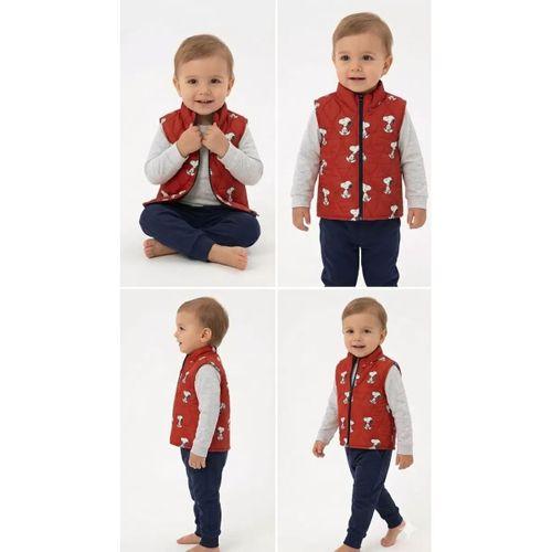 2/4 Yaş Şişme Yelekli 3 Parça Çocuk Takımı