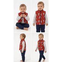 2/4 Yaş Şişme Yelekli 3 Parça Çocuk Takımı
