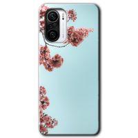 Xiaomi Redmi K40 HD Baskılı Kılıf + 9D Tam Ekran Koruyucu - Japon Çiçeği