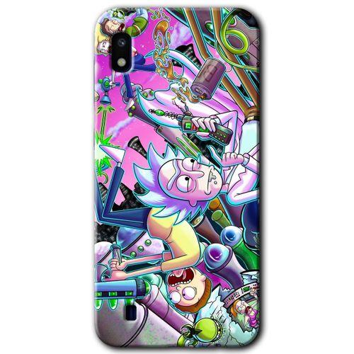 MRCİLETİSİM Samsung Galaxy A10 Kılıf Baskılı Kapak - Graffiti Çizgi Film +Tam Ekran Koruyucu