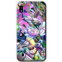 MRCİLETİSİM Samsung Galaxy A10 Kılıf Baskılı Kapak - Graffiti Çizgi Film +Tam Ekran Koruyucu