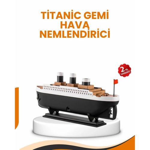 7 Renk Ortam Işıklı Dekoratif Gemi Tasarım Hava Nemlendirici Difüzör