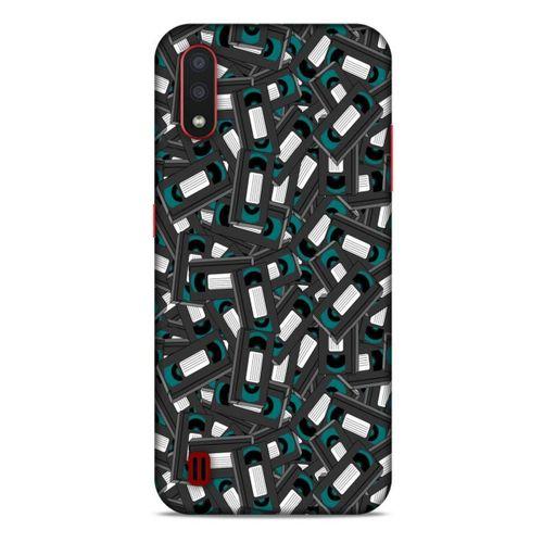 Retro (26) Desen Tpu Silikon Kılıf Renkli Samsung Galaxy A01 Kılıf