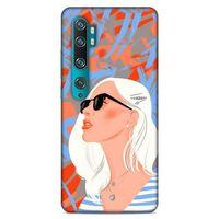 Lopard Xiaomi Mi Note 10 Uyumlu Kılıf Sürreal Yüzler ♀ (13) Silikon Kap Baskılı