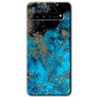 Potkal Hediye Fabrikası Samsung Galaxy S10 Plus Kılıf HD Desen Baskılı Arka Kapak - Klas Mermer